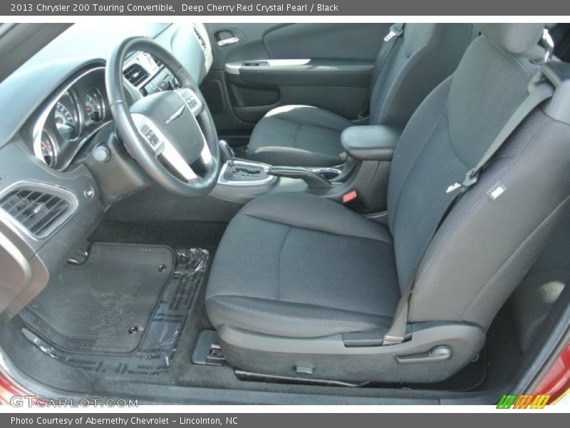 Deep Cherry Red Crystal Pearl / Black 2013 Chrysler 200 Touring Convertible