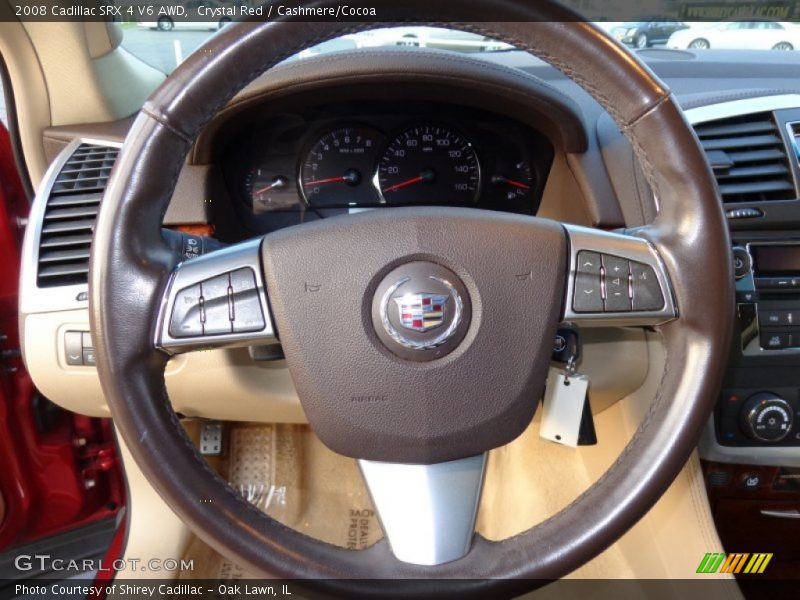 Crystal Red / Cashmere/Cocoa 2008 Cadillac SRX 4 V6 AWD