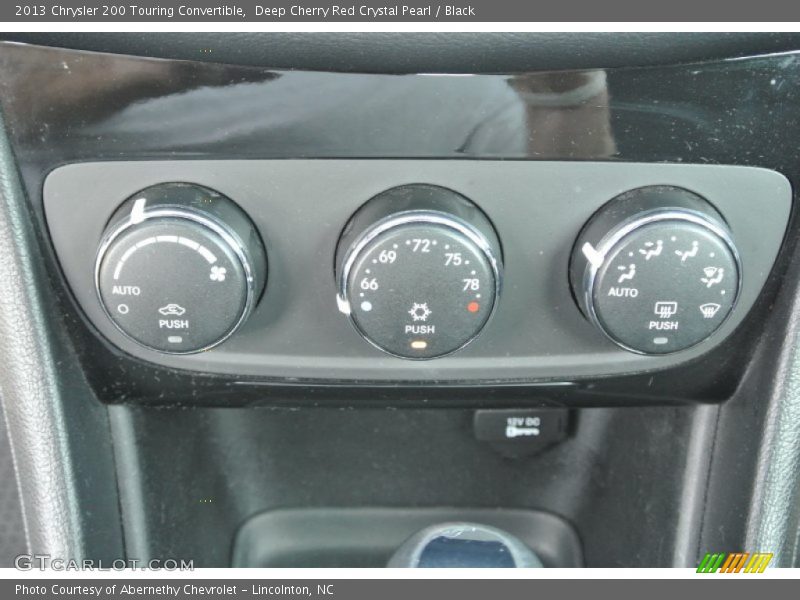 Deep Cherry Red Crystal Pearl / Black 2013 Chrysler 200 Touring Convertible