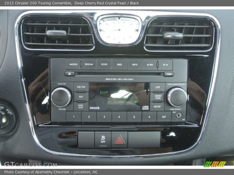 Deep Cherry Red Crystal Pearl / Black 2013 Chrysler 200 Touring Convertible