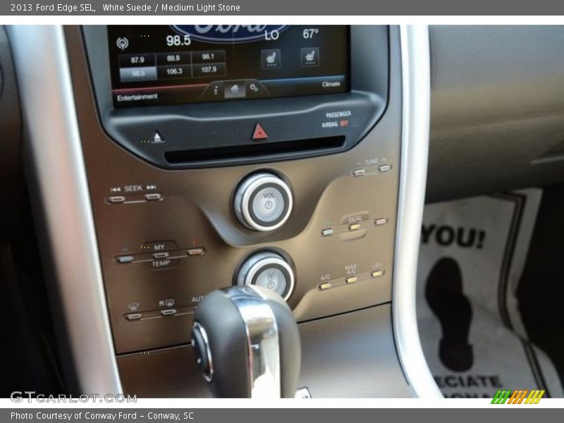 White Suede / Medium Light Stone 2013 Ford Edge SEL