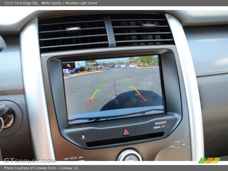 White Suede / Medium Light Stone 2013 Ford Edge SEL