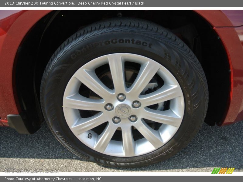 Deep Cherry Red Crystal Pearl / Black 2013 Chrysler 200 Touring Convertible