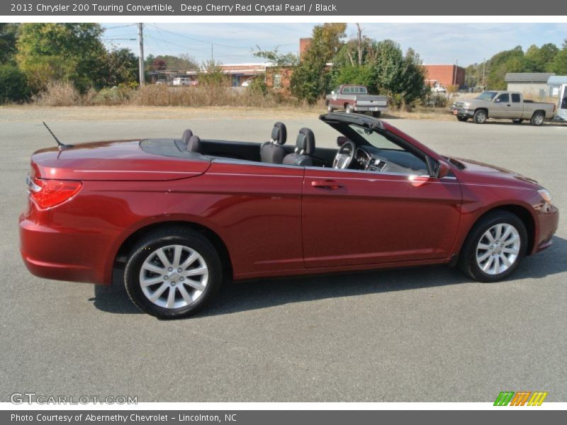 Deep Cherry Red Crystal Pearl / Black 2013 Chrysler 200 Touring Convertible
