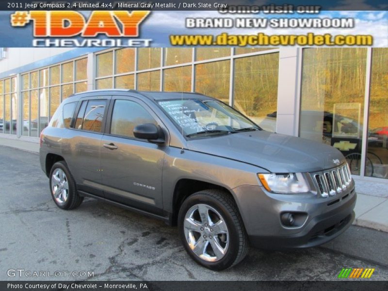 Mineral Gray Metallic / Dark Slate Gray 2011 Jeep Compass 2.4 Limited 4x4