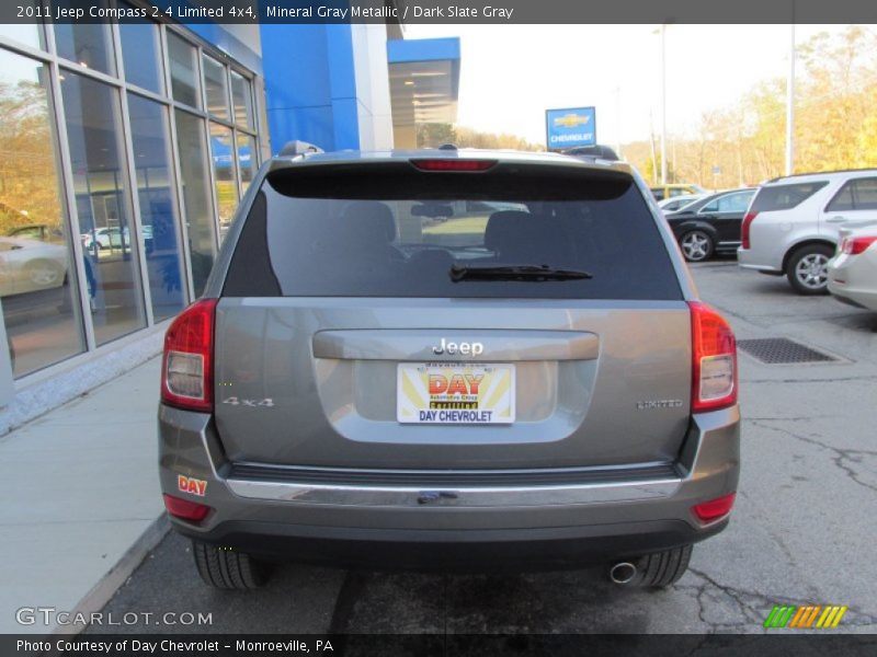 Mineral Gray Metallic / Dark Slate Gray 2011 Jeep Compass 2.4 Limited 4x4