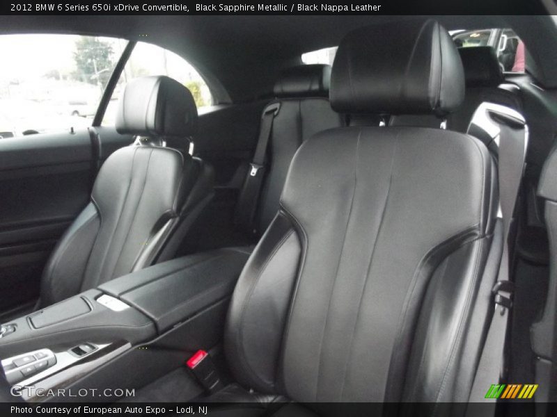Front Seat of 2012 6 Series 650i xDrive Convertible