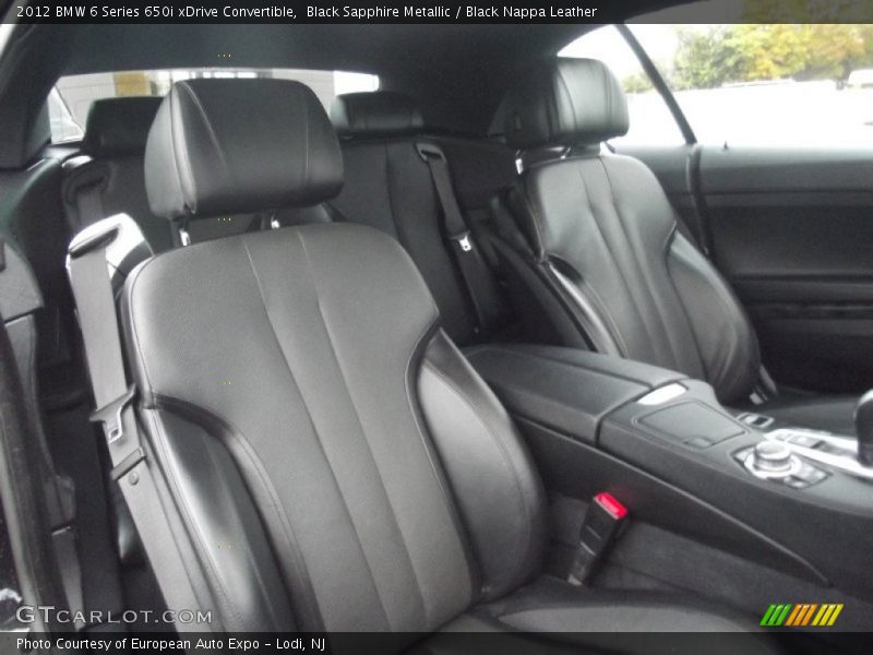 Black Sapphire Metallic / Black Nappa Leather 2012 BMW 6 Series 650i xDrive Convertible