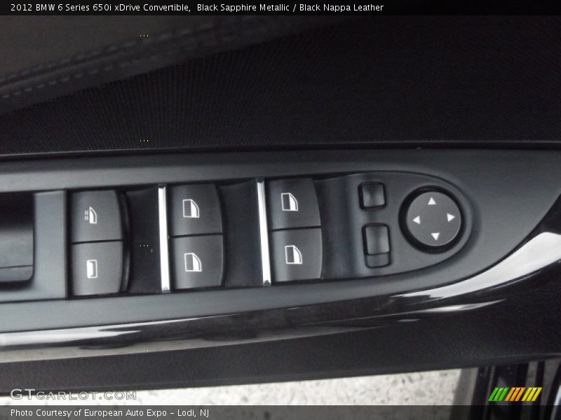 Black Sapphire Metallic / Black Nappa Leather 2012 BMW 6 Series 650i xDrive Convertible