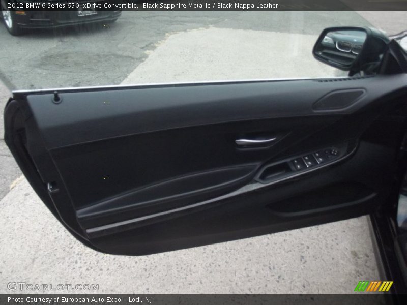 Black Sapphire Metallic / Black Nappa Leather 2012 BMW 6 Series 650i xDrive Convertible