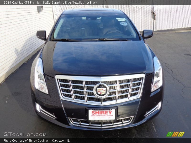 Sapphire Blue Metallic / Jet Black 2014 Cadillac XTS Premium FWD