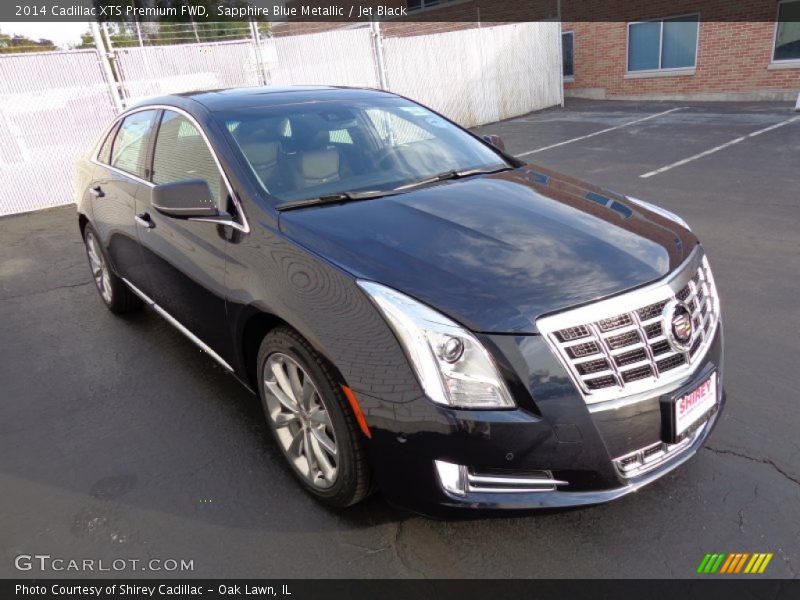 Sapphire Blue Metallic / Jet Black 2014 Cadillac XTS Premium FWD