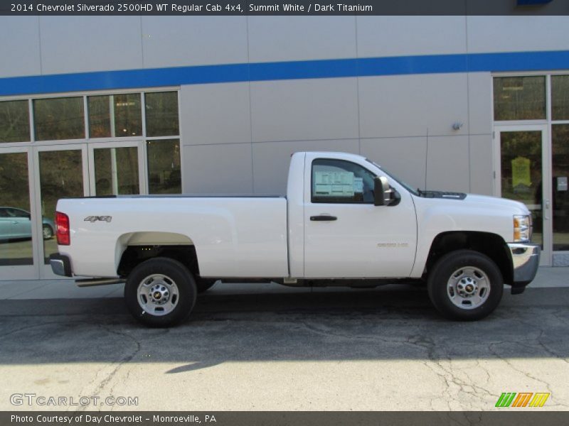 Summit White / Dark Titanium 2014 Chevrolet Silverado 2500HD WT Regular Cab 4x4