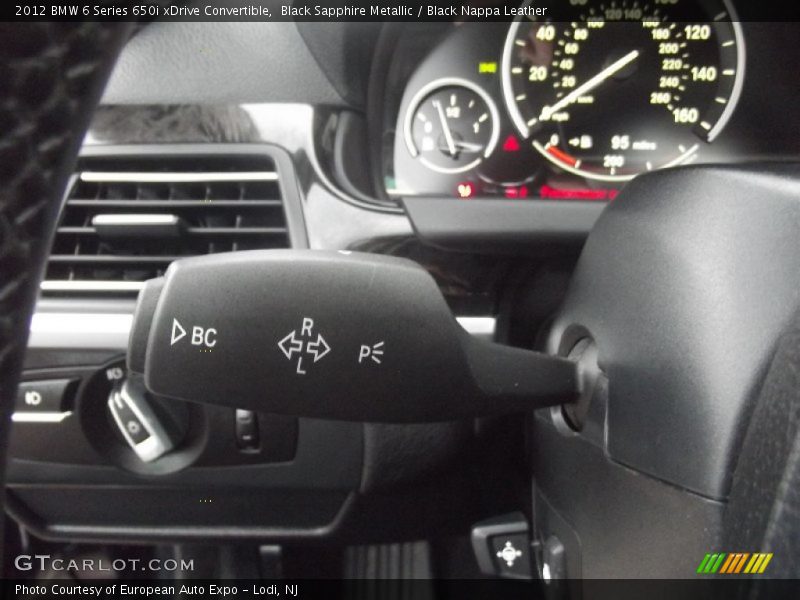 Controls of 2012 6 Series 650i xDrive Convertible