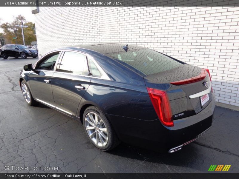 Sapphire Blue Metallic / Jet Black 2014 Cadillac XTS Premium FWD
