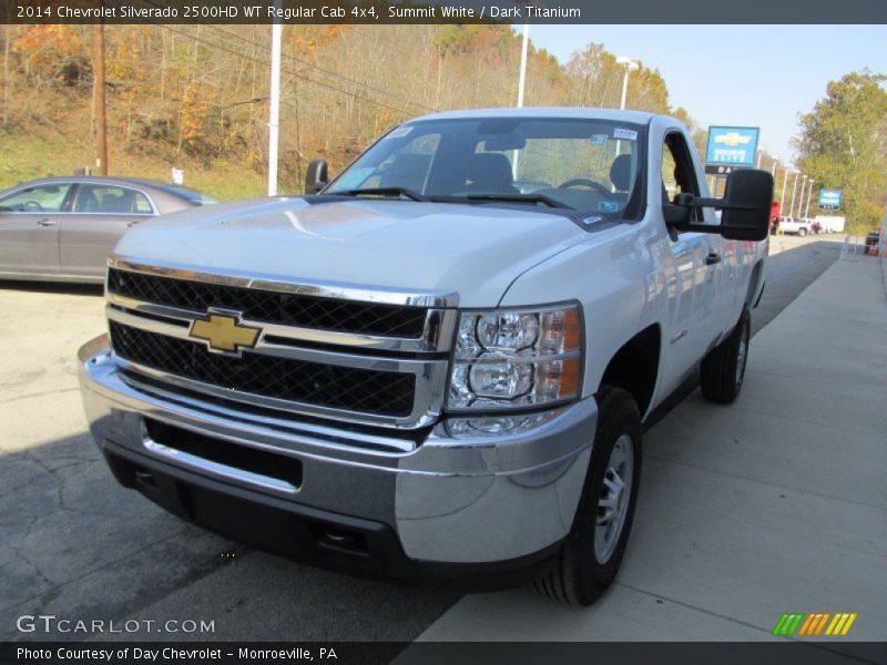 Summit White / Dark Titanium 2014 Chevrolet Silverado 2500HD WT Regular Cab 4x4