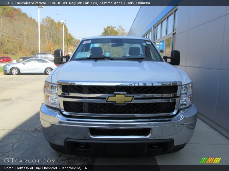 Summit White / Dark Titanium 2014 Chevrolet Silverado 2500HD WT Regular Cab 4x4