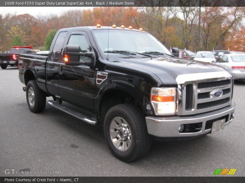 Black / Medium Stone 2008 Ford F350 Super Duty Lariat SuperCab 4x4