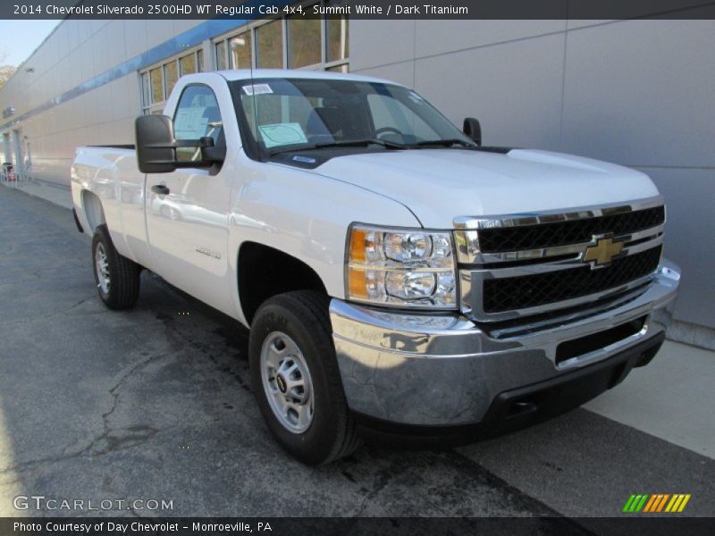 Summit White / Dark Titanium 2014 Chevrolet Silverado 2500HD WT Regular Cab 4x4