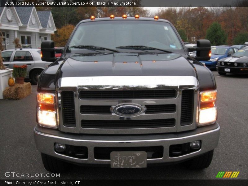 Black / Medium Stone 2008 Ford F350 Super Duty Lariat SuperCab 4x4