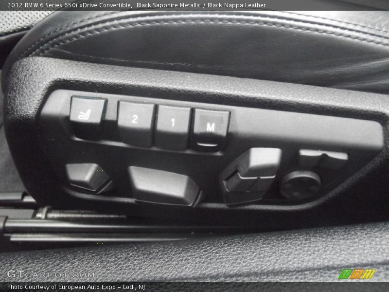 Controls of 2012 6 Series 650i xDrive Convertible