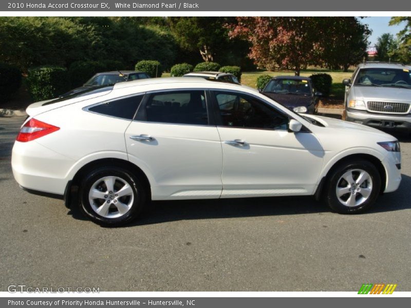 White Diamond Pearl / Black 2010 Honda Accord Crosstour EX