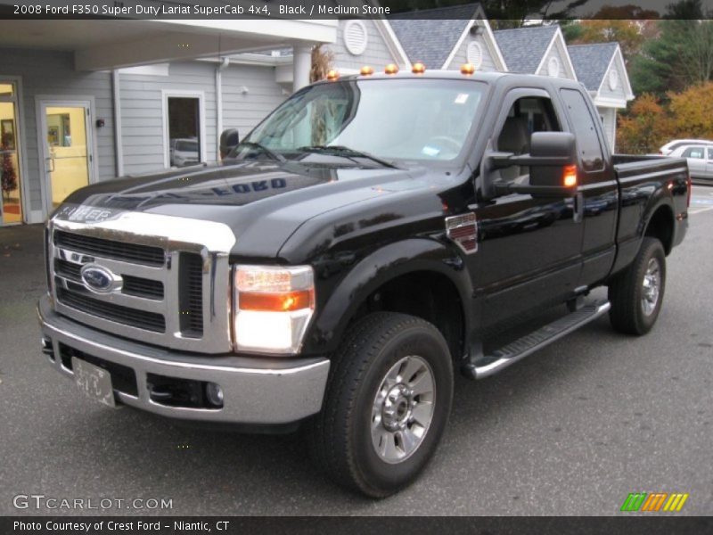 Black / Medium Stone 2008 Ford F350 Super Duty Lariat SuperCab 4x4