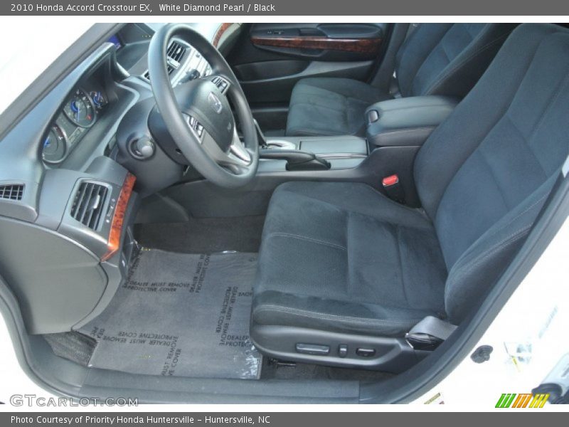White Diamond Pearl / Black 2010 Honda Accord Crosstour EX