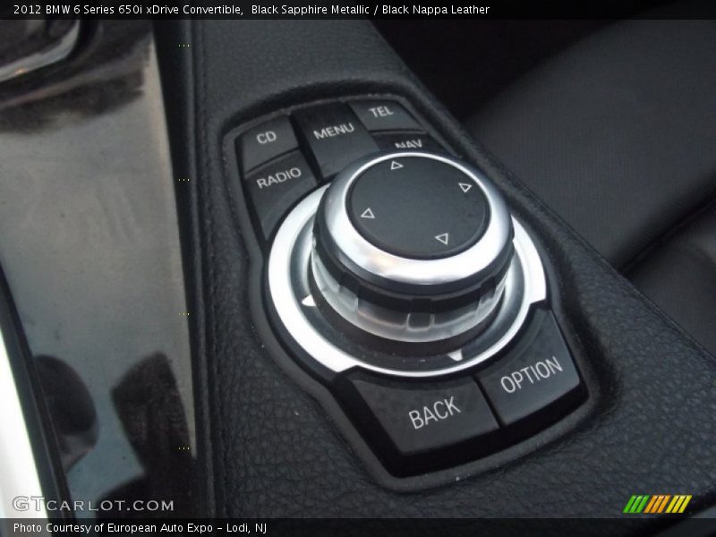 Controls of 2012 6 Series 650i xDrive Convertible