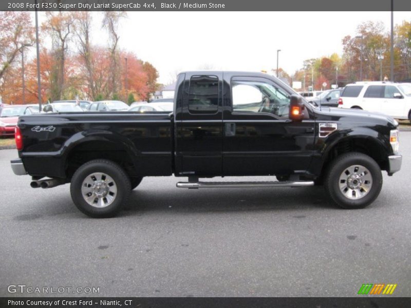 Black / Medium Stone 2008 Ford F350 Super Duty Lariat SuperCab 4x4