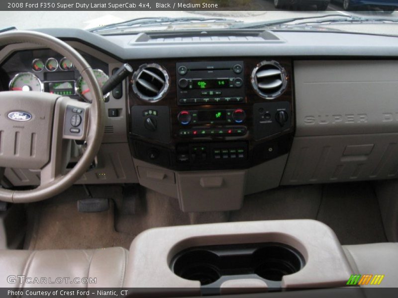Black / Medium Stone 2008 Ford F350 Super Duty Lariat SuperCab 4x4