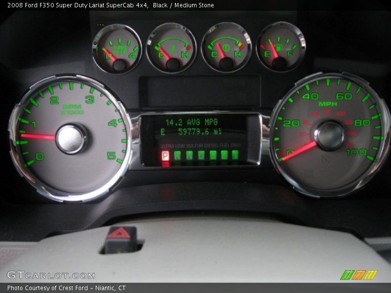 Black / Medium Stone 2008 Ford F350 Super Duty Lariat SuperCab 4x4
