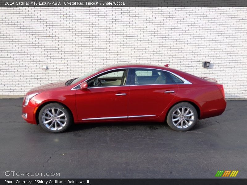 Crystal Red Tincoat / Shale/Cocoa 2014 Cadillac XTS Luxury AWD