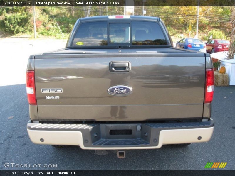 Stone Green Metallic / Tan 2008 Ford F150 Lariat SuperCrew 4x4