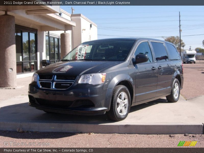 Dark Charcoal Pearl / Black/Light Graystone 2011 Dodge Grand Caravan Mainstreet