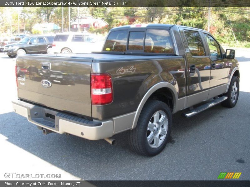 Stone Green Metallic / Tan 2008 Ford F150 Lariat SuperCrew 4x4