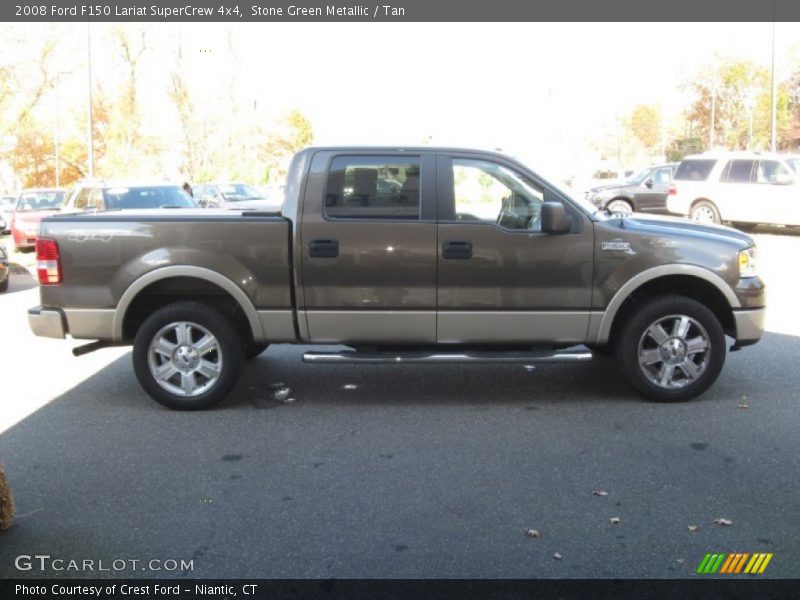 Stone Green Metallic / Tan 2008 Ford F150 Lariat SuperCrew 4x4