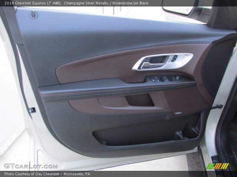 Champagne Silver Metallic / Brownstone/Jet Black 2014 Chevrolet Equinox LT AWD