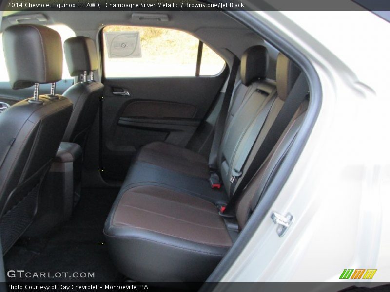Champagne Silver Metallic / Brownstone/Jet Black 2014 Chevrolet Equinox LT AWD