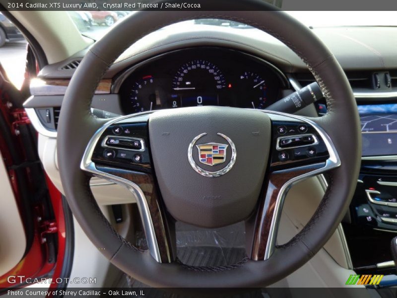 Crystal Red Tincoat / Shale/Cocoa 2014 Cadillac XTS Luxury AWD