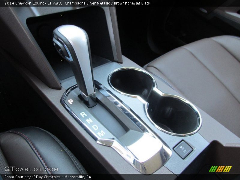 Champagne Silver Metallic / Brownstone/Jet Black 2014 Chevrolet Equinox LT AWD