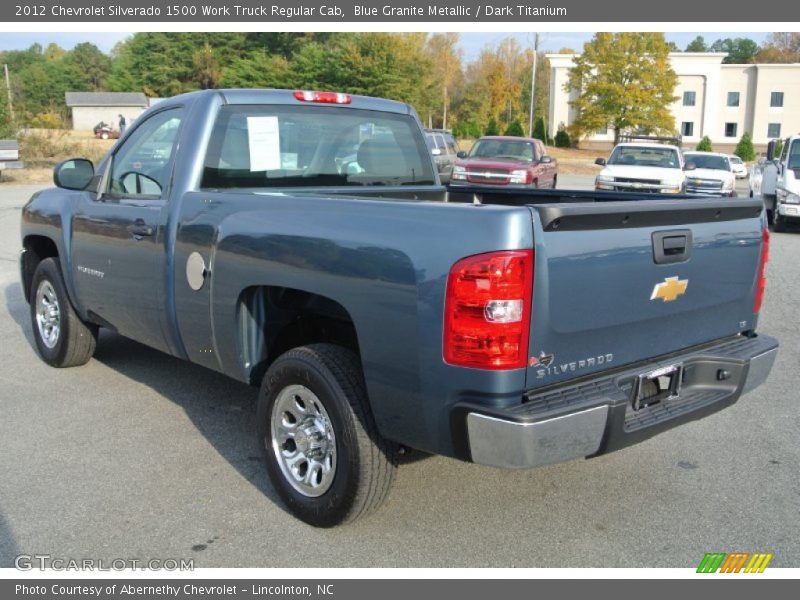 Blue Granite Metallic / Dark Titanium 2012 Chevrolet Silverado 1500 Work Truck Regular Cab