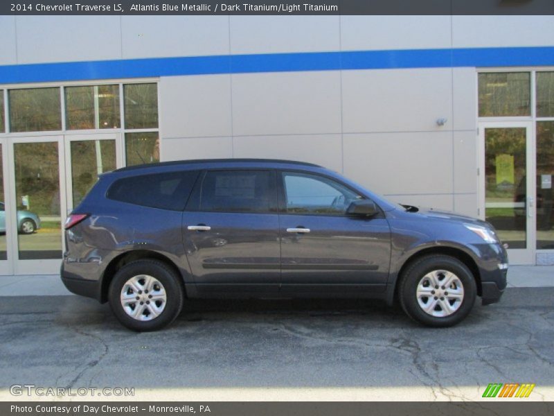 Atlantis Blue Metallic / Dark Titanium/Light Titanium 2014 Chevrolet Traverse LS