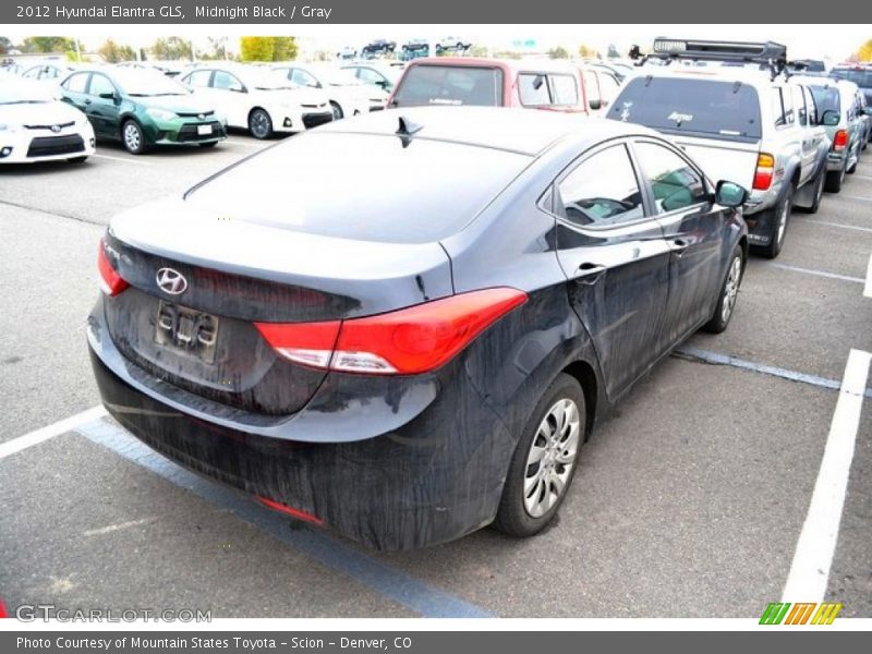 Midnight Black / Gray 2012 Hyundai Elantra GLS