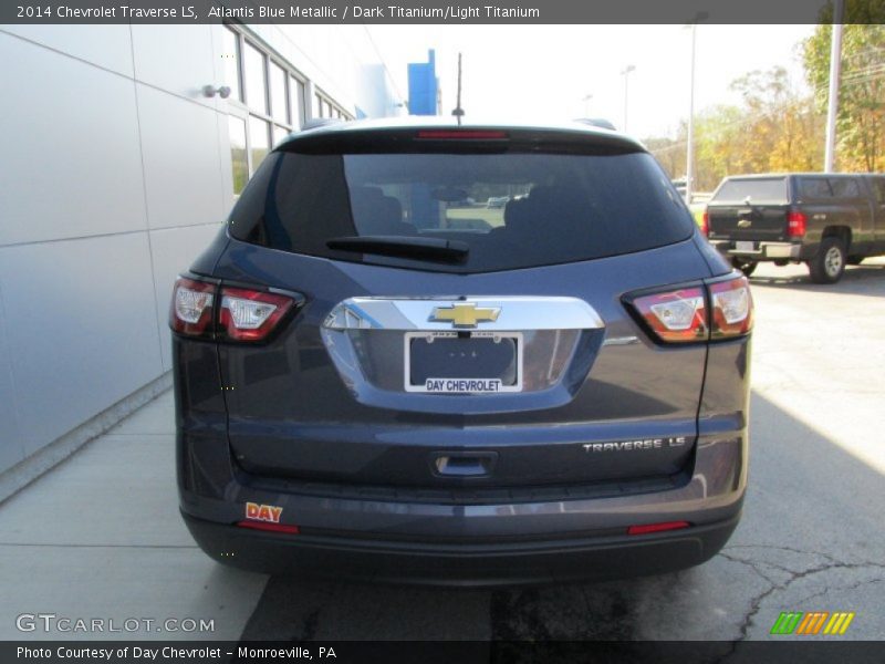 Atlantis Blue Metallic / Dark Titanium/Light Titanium 2014 Chevrolet Traverse LS