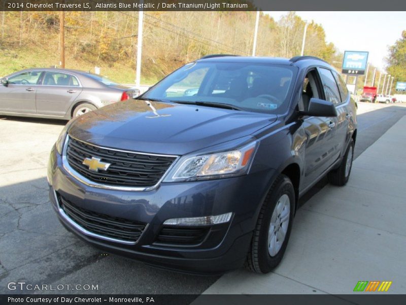 Atlantis Blue Metallic / Dark Titanium/Light Titanium 2014 Chevrolet Traverse LS