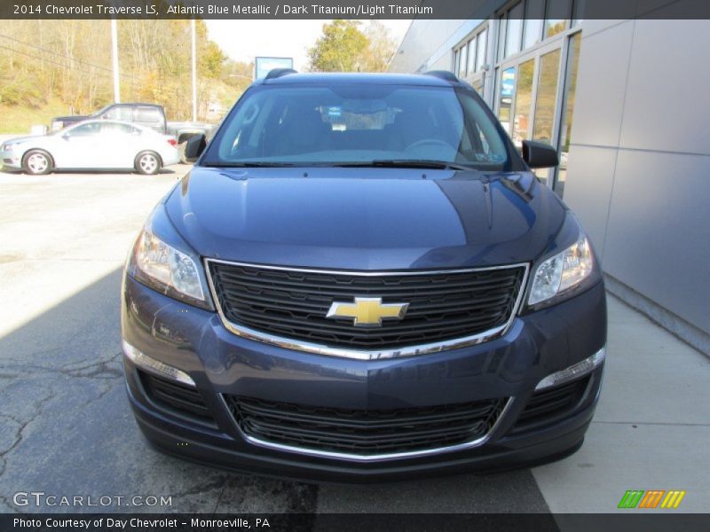 Atlantis Blue Metallic / Dark Titanium/Light Titanium 2014 Chevrolet Traverse LS