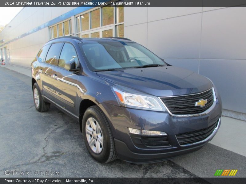 Atlantis Blue Metallic / Dark Titanium/Light Titanium 2014 Chevrolet Traverse LS
