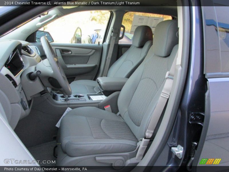 Atlantis Blue Metallic / Dark Titanium/Light Titanium 2014 Chevrolet Traverse LS