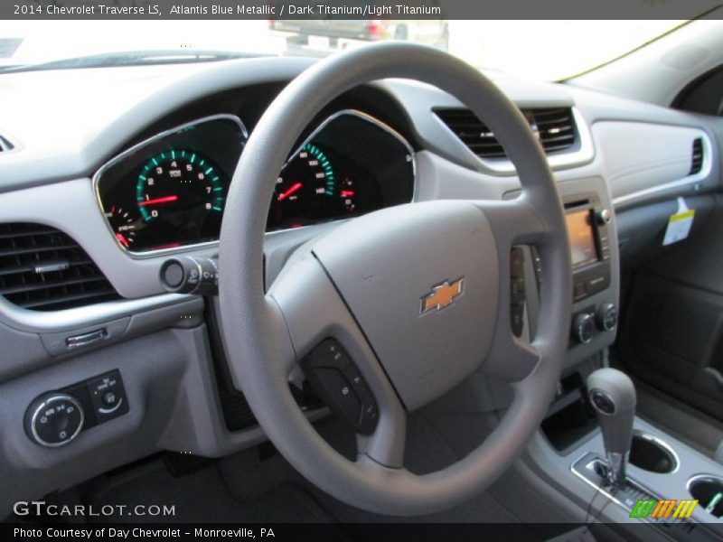 Atlantis Blue Metallic / Dark Titanium/Light Titanium 2014 Chevrolet Traverse LS